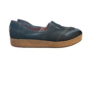 TOMS Denim Platform Alpargata Espadrille 9